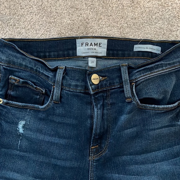 Frame Denim Le Skinny de Jeanne Crop - Picture 2 of 6
